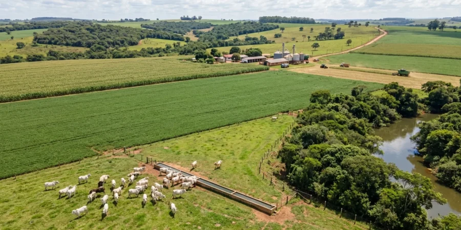 Imagen ilustrativa de establecimiento agrícola-ganadero argentino Campo agrícola y ganadero en Argentina para arrendamientos rurales