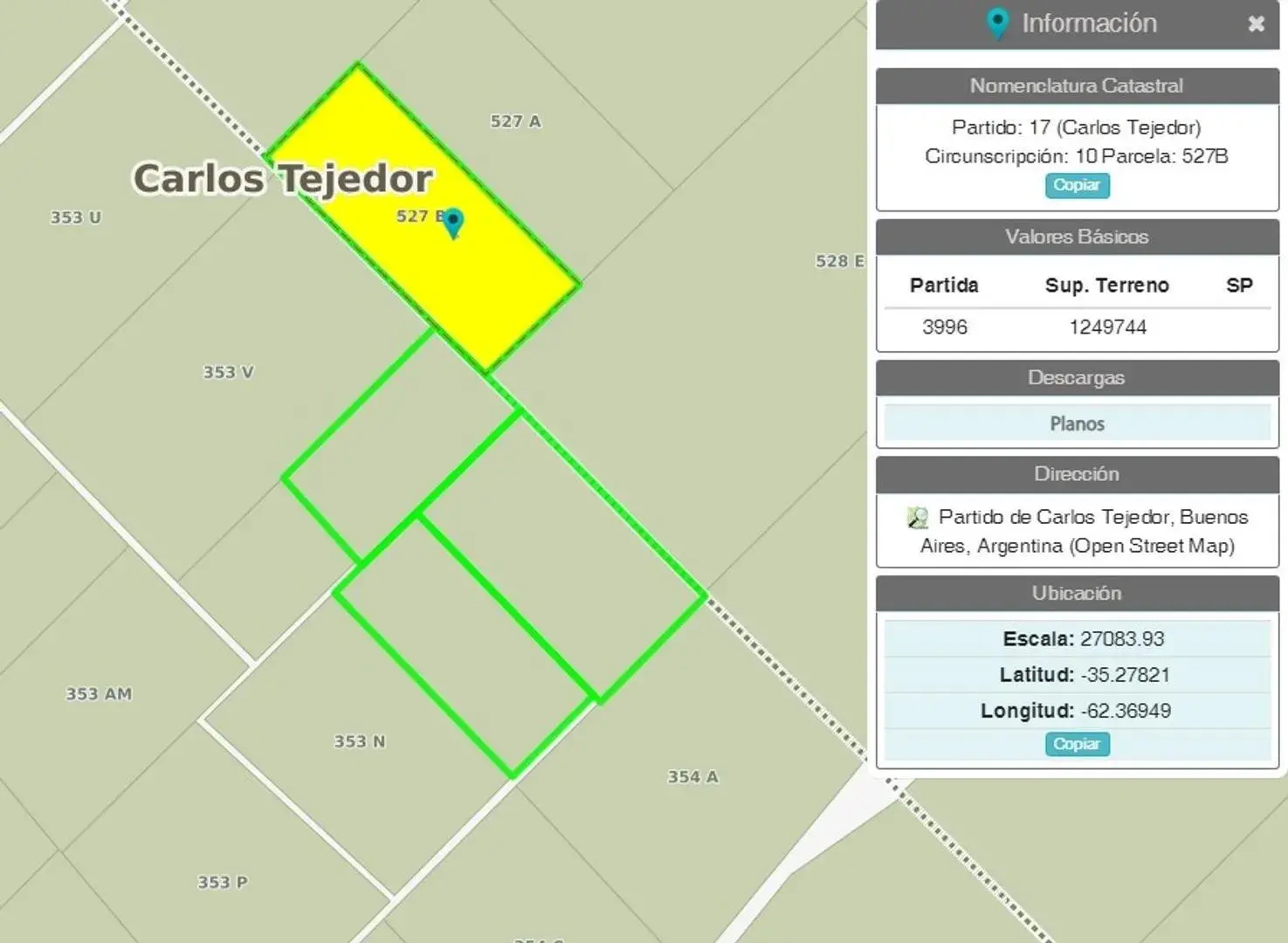 Campo Mixto en Carlos Tejedor 404 Has