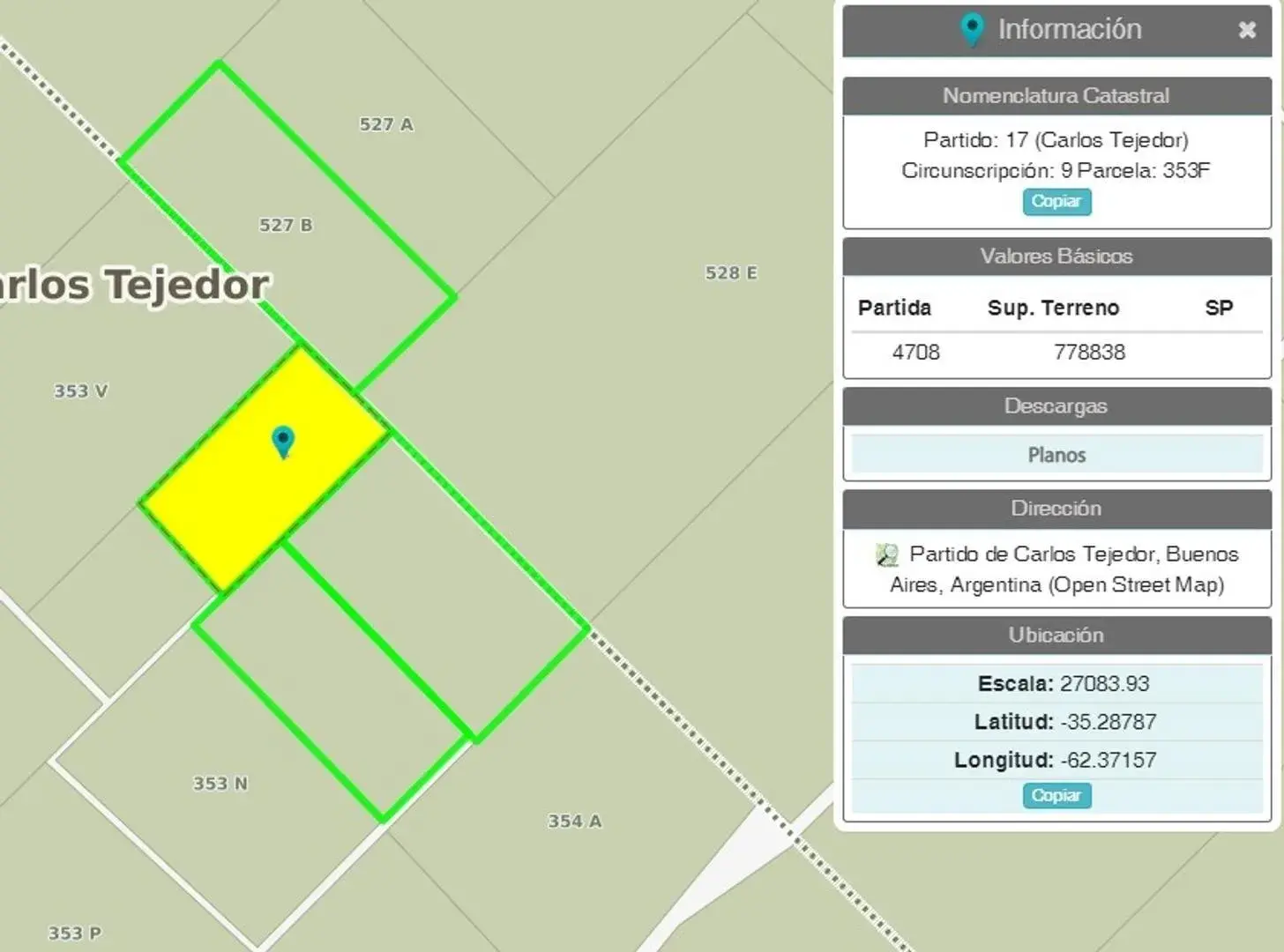 Campo Mixto en Carlos Tejedor 404 Has