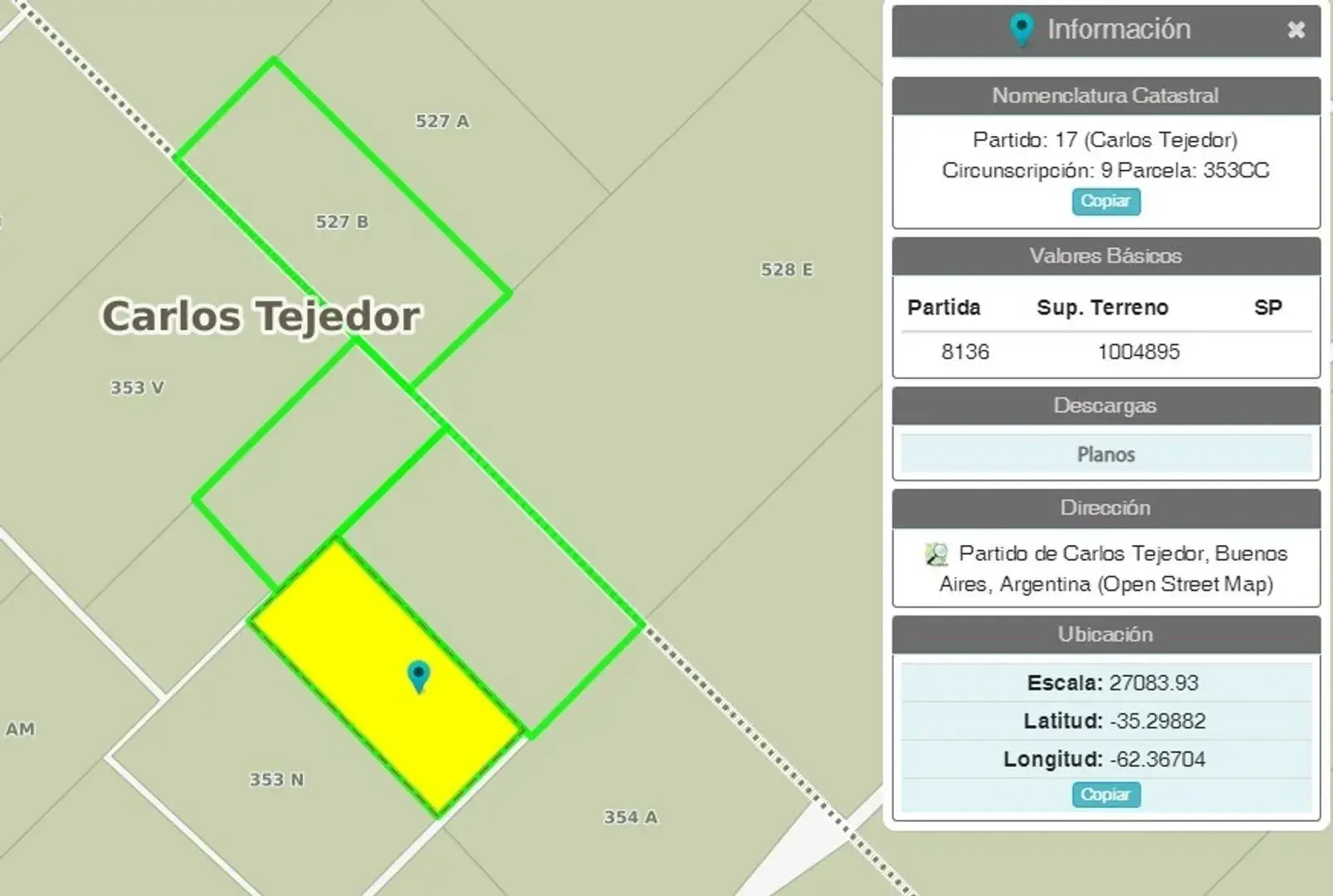 Campo Mixto en Carlos Tejedor 404 Has
