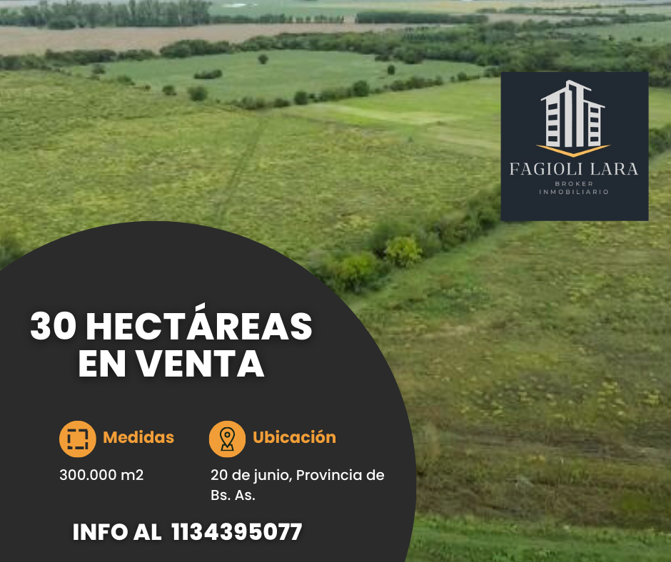 Campo de 30 Hectareas zona 20 de Junio.