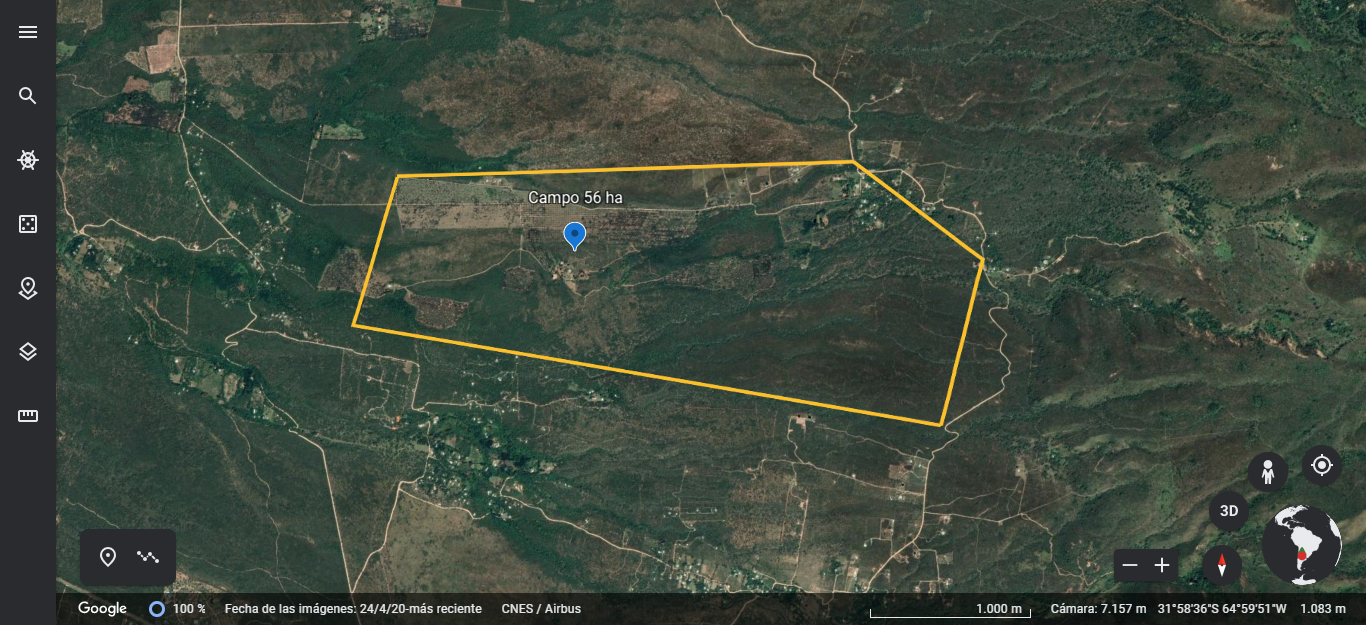 Campo de 56 Ha en venta en Rodeo de Piedra, Córdoba