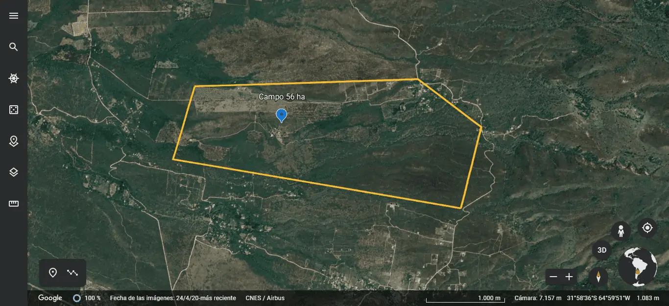 Campo de 56 Ha en venta en Rodeo de Piedra, Córdoba