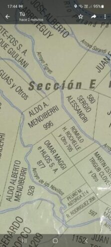 Vendo campo en isla entre rios