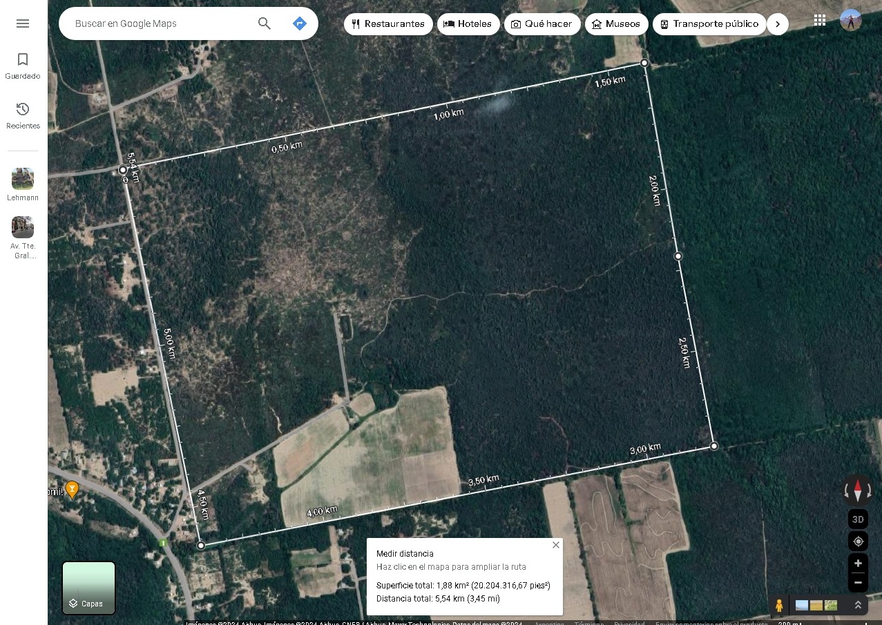 VENTA DE CAMPO*. Los Pereyra. Dpto. ROBLES . Superficie total:: *188hectareas