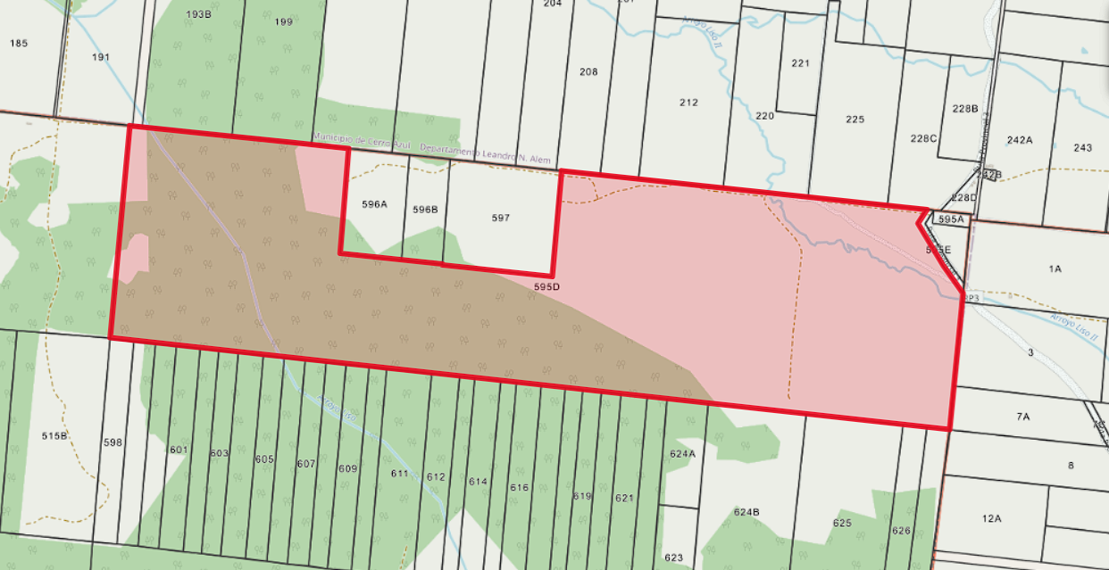 Venta de 230 Hectáreas en Municipio San José, Apóstoles, Misiones